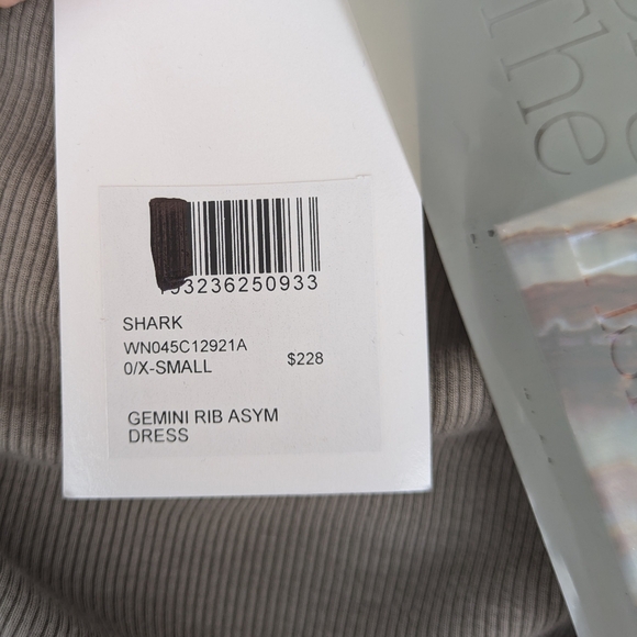 NWT SS22 John Elliott Gemini Rib Asymmetrical Dress | Size 0 XS - Picture 8 of 8